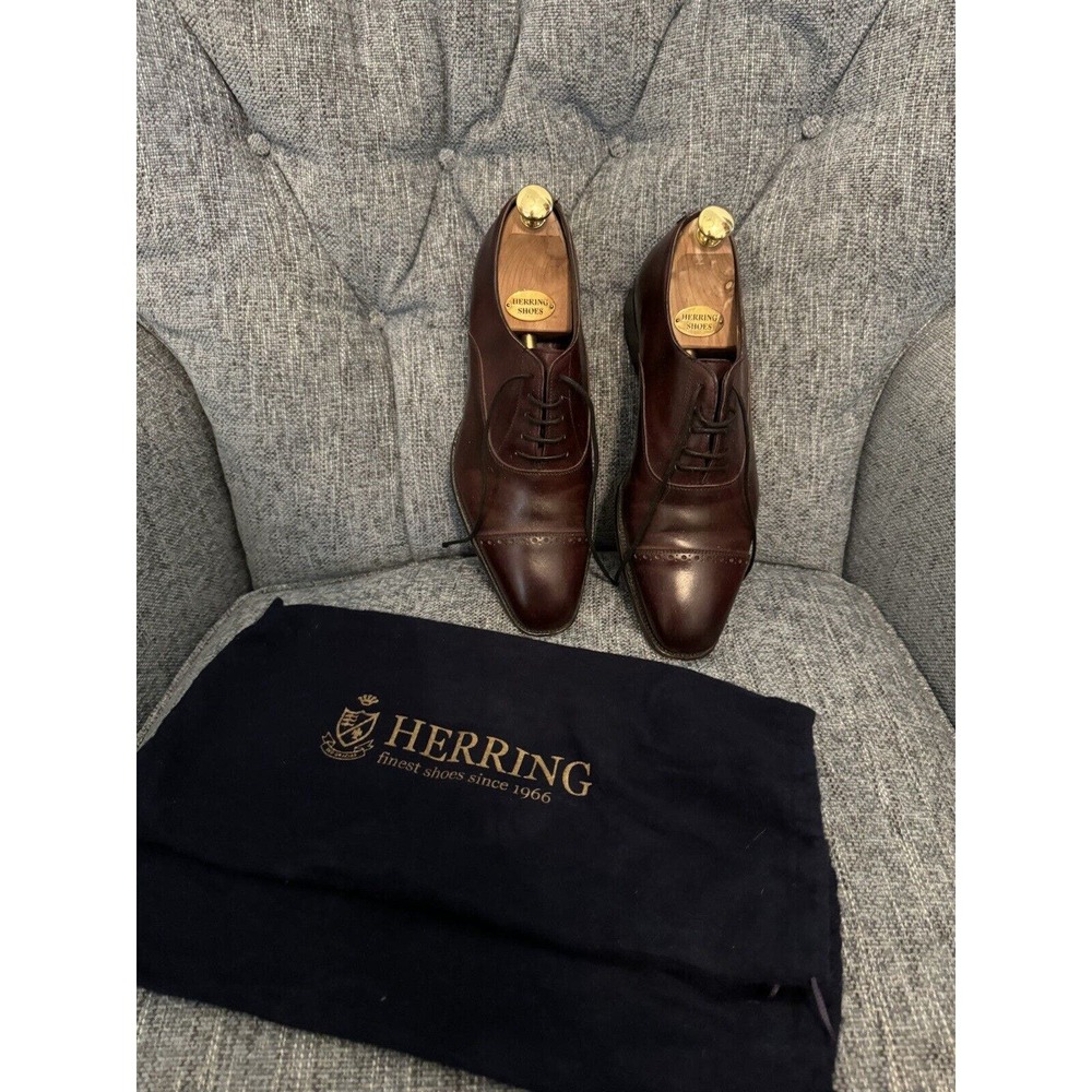 Herring Shoes 1966 Cap-Toe Oxford Burgundy 7.5 UK Men’s (8.5 US)